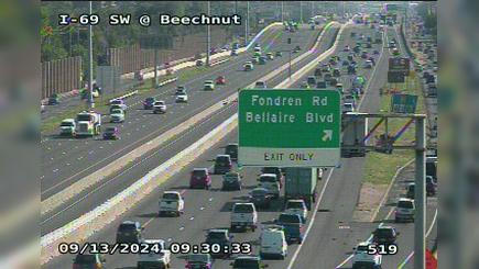 Traffic Cam Houston › South: I-69 Southwest @ Beechnut