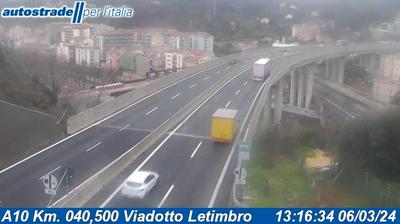Preview delle webcam di Rusca: A10 Km. 040,500 Viadotto Letimbro