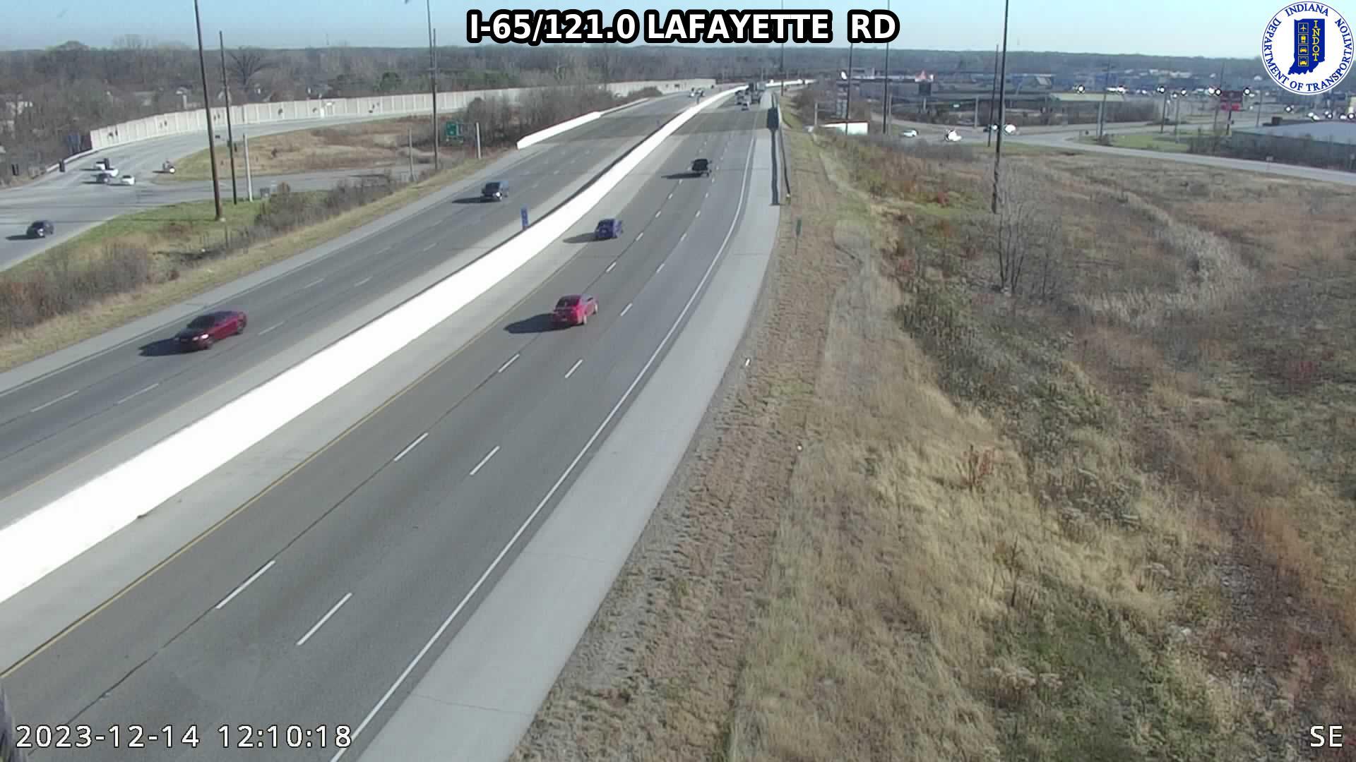 Traffic Cam Indianapolis: I-65: I-65/121.0 LAFAYETTE RD