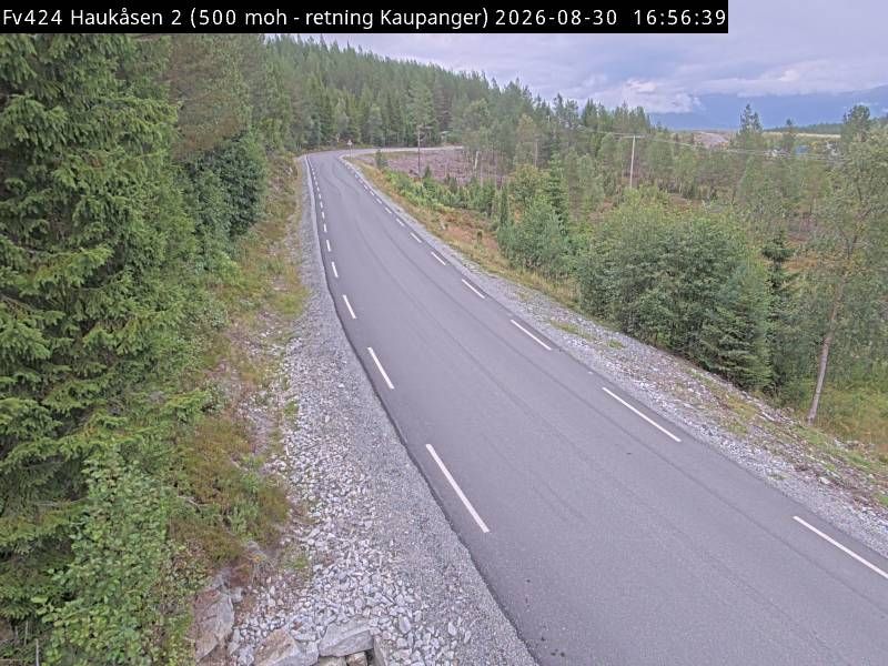 Traffic Cam Kaupanger: F424 Haukåsen