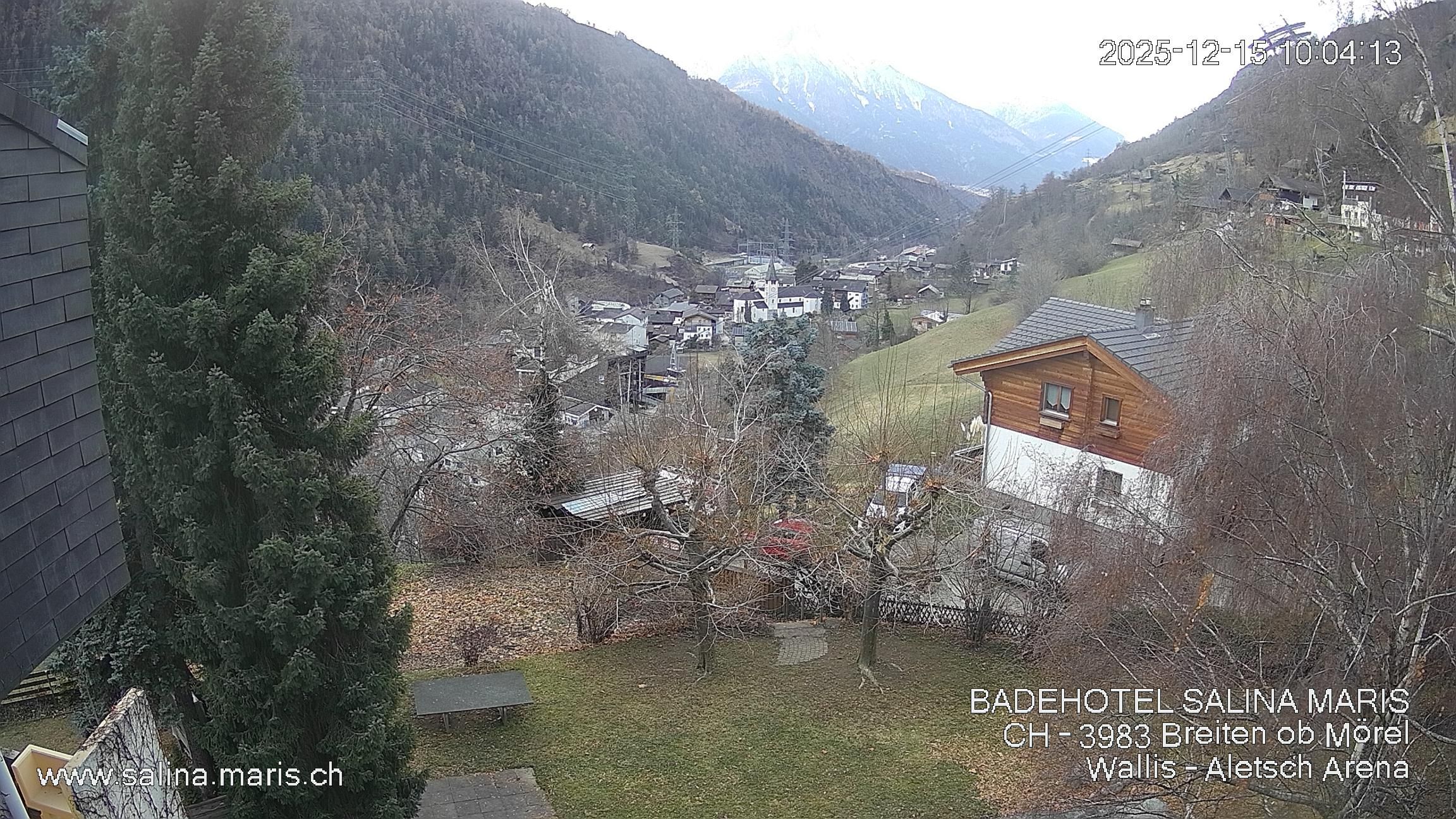 Mörel-Filet: Wellnesskurort Breiten (bei Riederalp) Aletsch Arena VS, Blick Richtung Brig + Glishorn