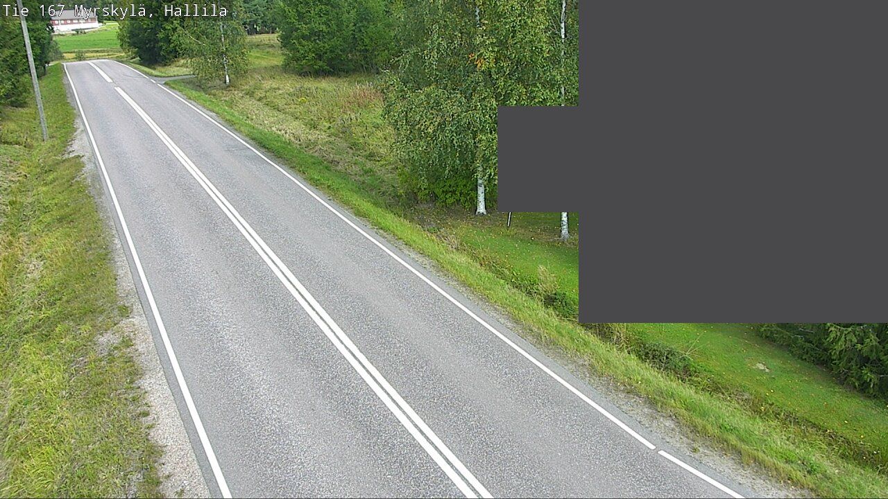 Traffic Cam Myrskyla: Tie 167 Myrskylä, Hallila - Orimattilaan