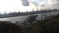 Dernière vue de jour à partir de St. Pauli: Containerhafen