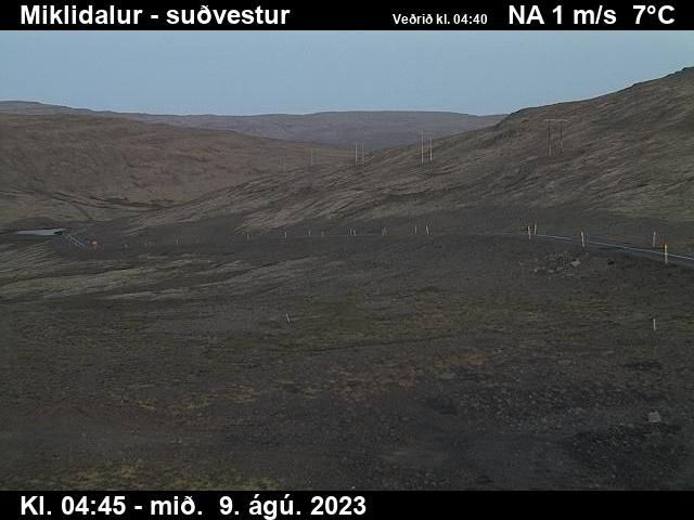 Traffic Cam Dalvik: Steingrímsfjarðarheiði