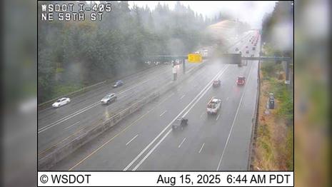 Traffic Cam Kirkland: I-405 at MP 16.7: NE 59th St