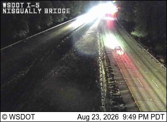 Traffic Cam Lacey: I-5 at MP 115.2: Nisqually Bridge