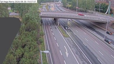 Traffic Cam Bergshamra: Trafikplats Haga norra