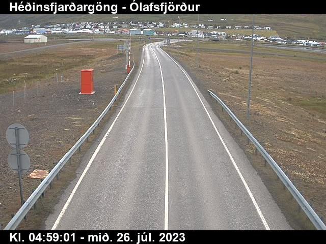 Traffic Cam Svalbarseyri: Héðinsfjarðargöng Ólafsfjarðarmegin