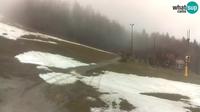 Last daylight view from Maribor: Pohorje ski resort − Trikotna Jasa