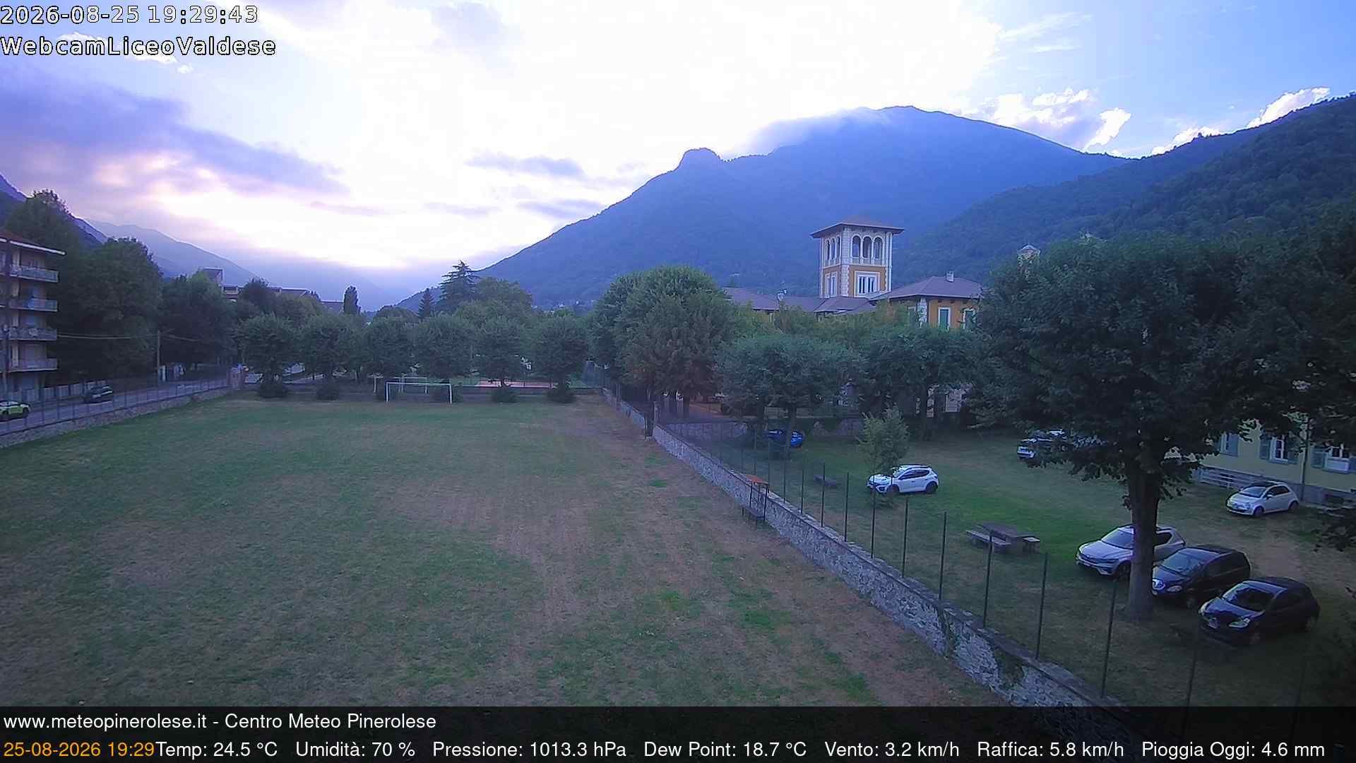Traffic Cam Torre Pellice › West: Monte Vandalino