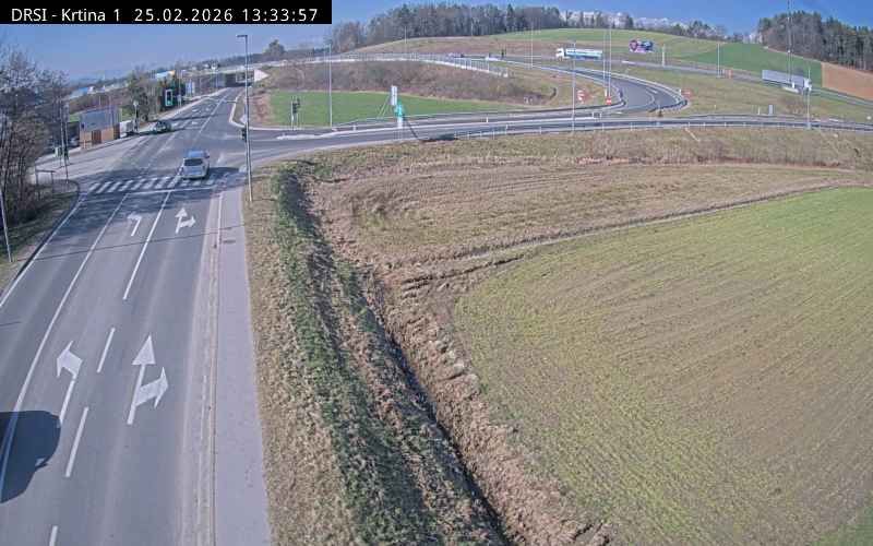 Traffic Cam Krtina: R2-415, Želodnik - Drtija