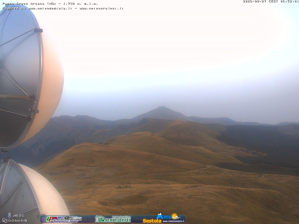 Traffic Cam Abetone Cutigliano: Passo della Croce Arcana - Doganaccia - Monte Cimone