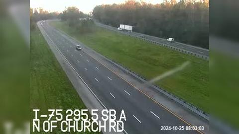 Traffic Cam Dixie: I-75 at MM 295.5