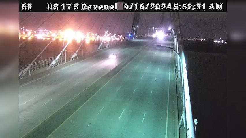 Traffic Cam Mount Pleasant: US 17 S Ravenel Bridge @ MM 33.7