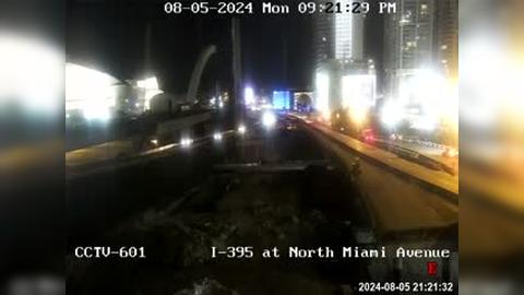 Traffic Cam Miami: I-395 at North - Avenue