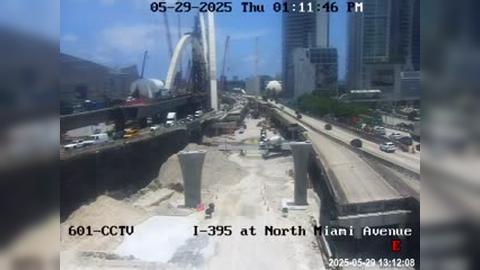 Traffic Cam Miami: I-395 at North - Avenue
