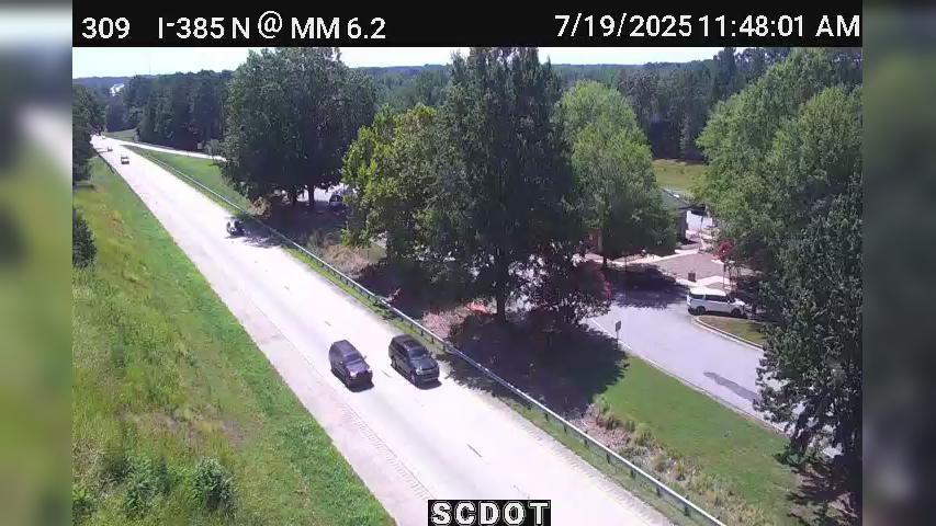 Traffic Cam Wattsville: I-385 N @ MM 6.2