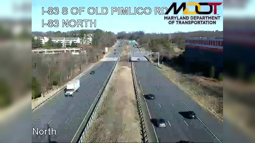 Traffic Cam Towson: I-83 S OF OLD PIMLICO RD (403044)