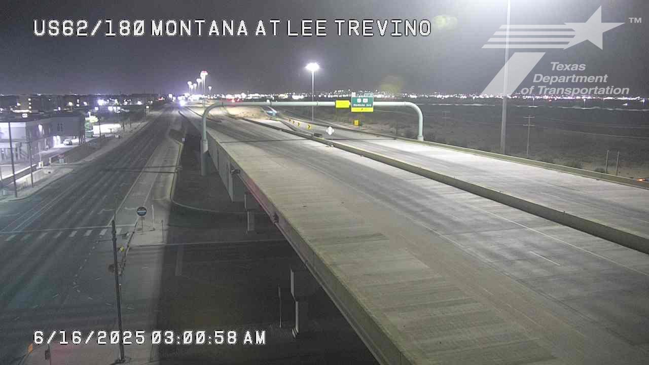 Traffic Cam El Paso › West: US-62/180-Montana @ Lee Trevino