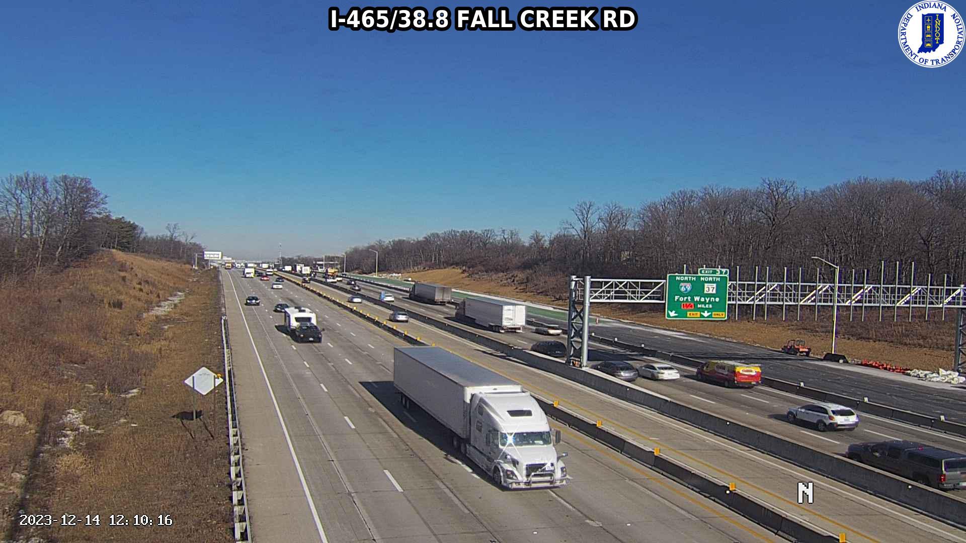 Traffic Cam Indianapolis: I-465: I-465/38.8 FALL CREEK RD