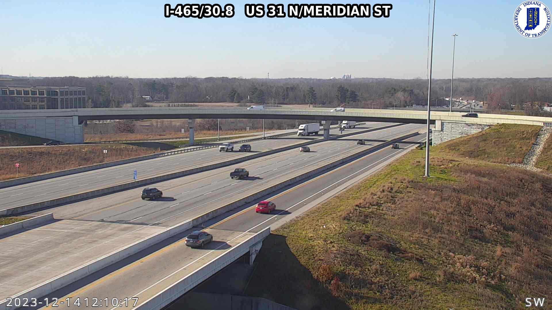 Traffic Cam Home Place: I-465: I-465/30.8 US 31 N/MERIDIAN ST: I-465/30.8 US 31 N/MERIDIAN ST