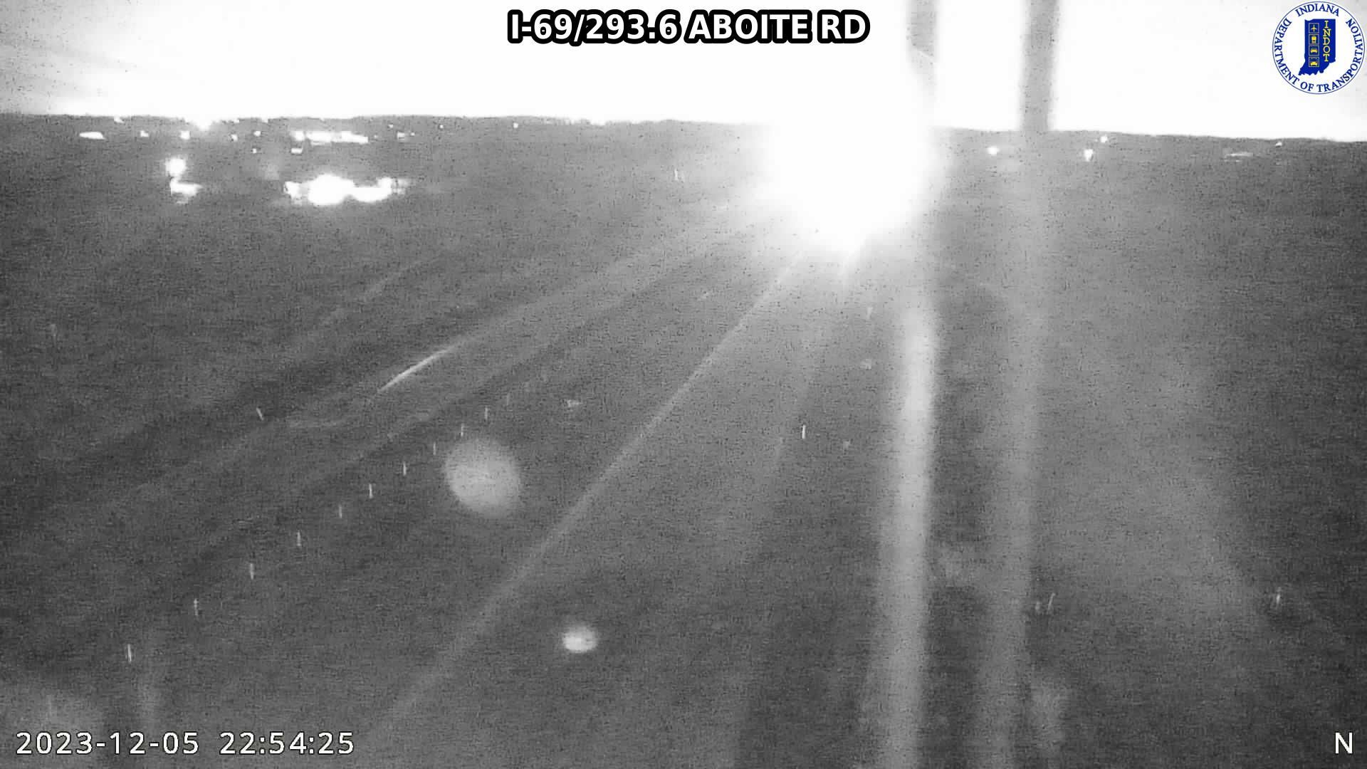 Traffic Cam Zanesville: I-69: I-69/293.6 ABOITE RD: I-69/293.6 ABOITE RD