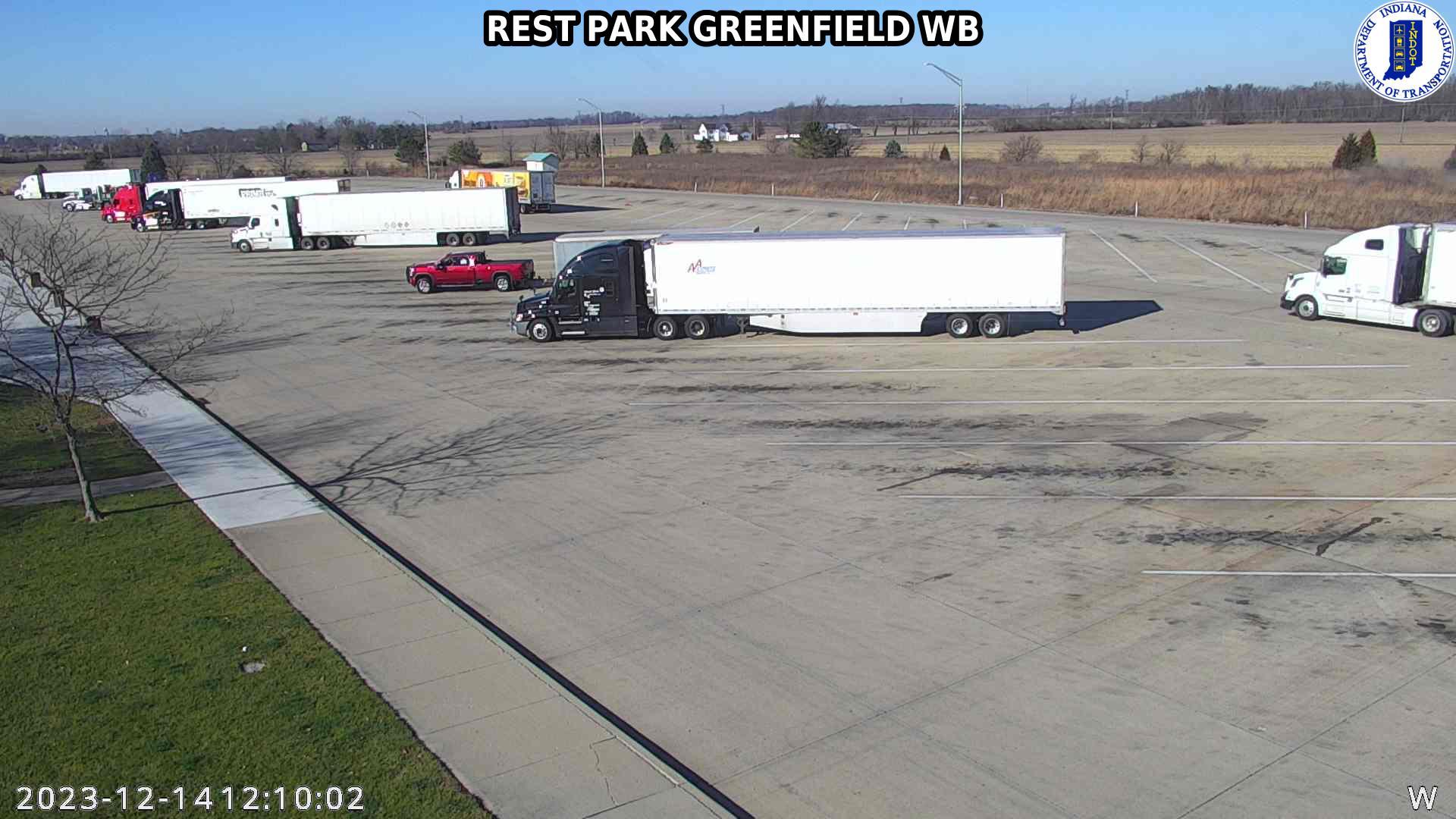 Traffic Cam Stringtown: I-70: REST PARK GREENFIELD WB: REST PARK GREENFIELD WB