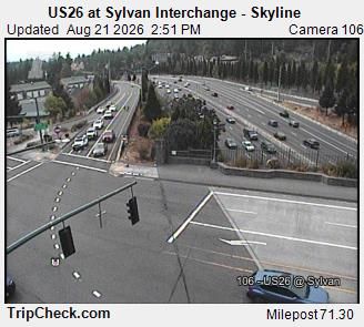 Traffic Cam Sylvan: US26 at - Interchange - Skyline