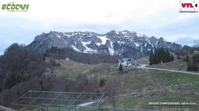 Vue actuelle ou dernière à partir de Passo di Campogrosso: Campogrosso