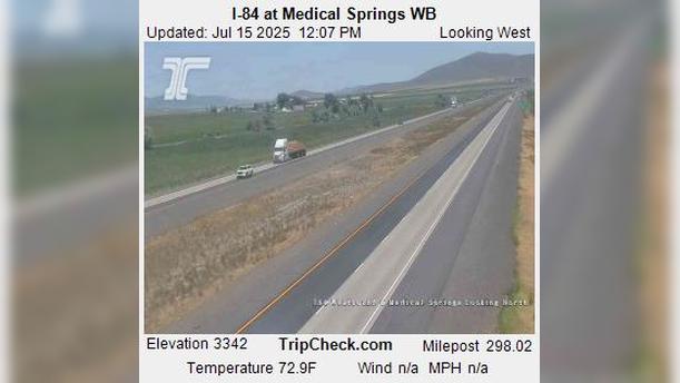 Traffic Cam Haines: I-84 at Medical Springs WB