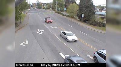 Daylight webcam view from Nanaimo › West: Vancouver Island, Hwy 1, at Comox Rd & Terminal Ave in − looking west