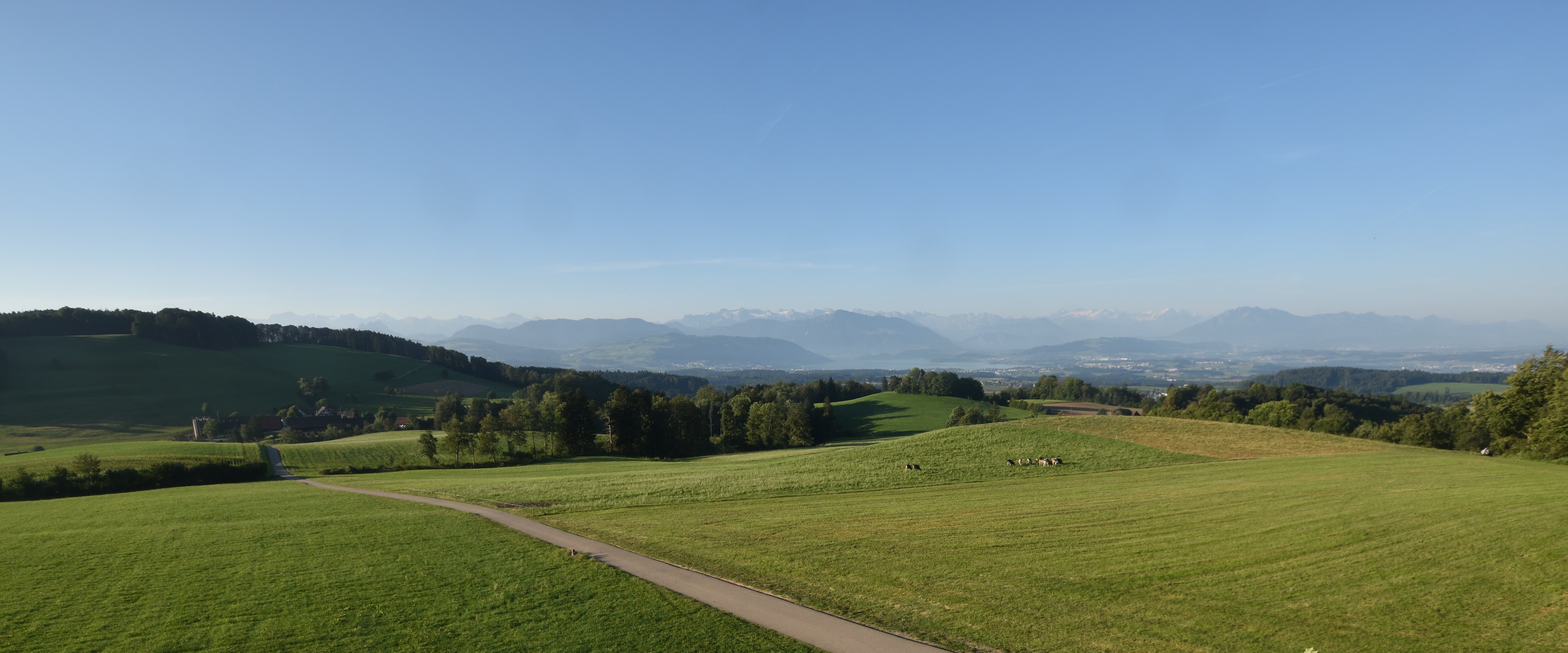 Langnau am Albis › Süd-West: Naturfreundeweg 8 - Rigi - Mount Pilatus - Eiger - Mönch - Jungfrau