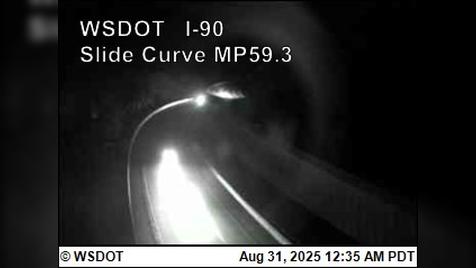 Traffic Cam Hyak: I-90 at MP 59.3: Slide Curve