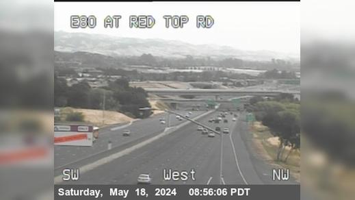 Traffic Cam Fairfield › East: TV980 -- I-80 : Red Top Road