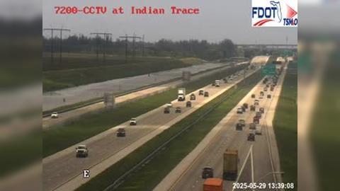 Traffic Cam Weston: I-75 at Indian Trace