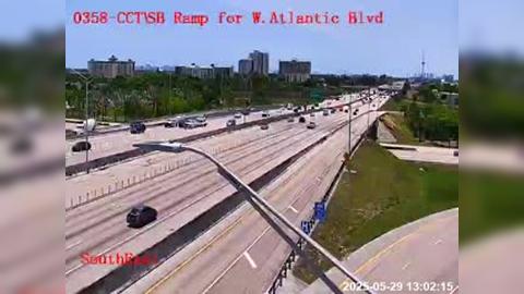 Traffic Cam Pompano Beach: I-95 SB Ramp for W Atlantic Blvd
