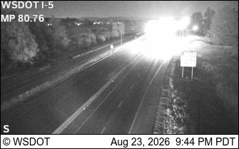 Traffic Cam Centralia: I-5 at MP 80.76