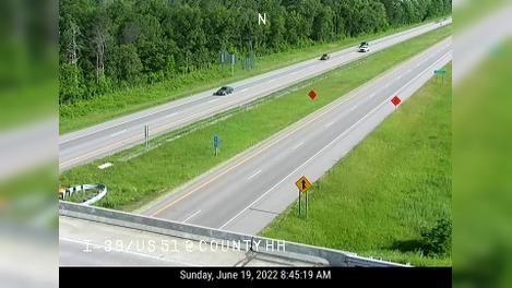 Traffic Cam Stevens Point: I-39/US 51 @ County HH