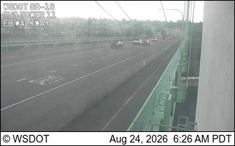 Traffic Cam Wollochet › East: SR 16 at MP 7.5: TNB EB Walkway