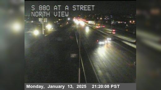 Traffic Cam Cherryland › South: TV705 -- I-880 : AT A ST