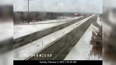 Traffic Cam New Lisbon: I-90/94 at WIS