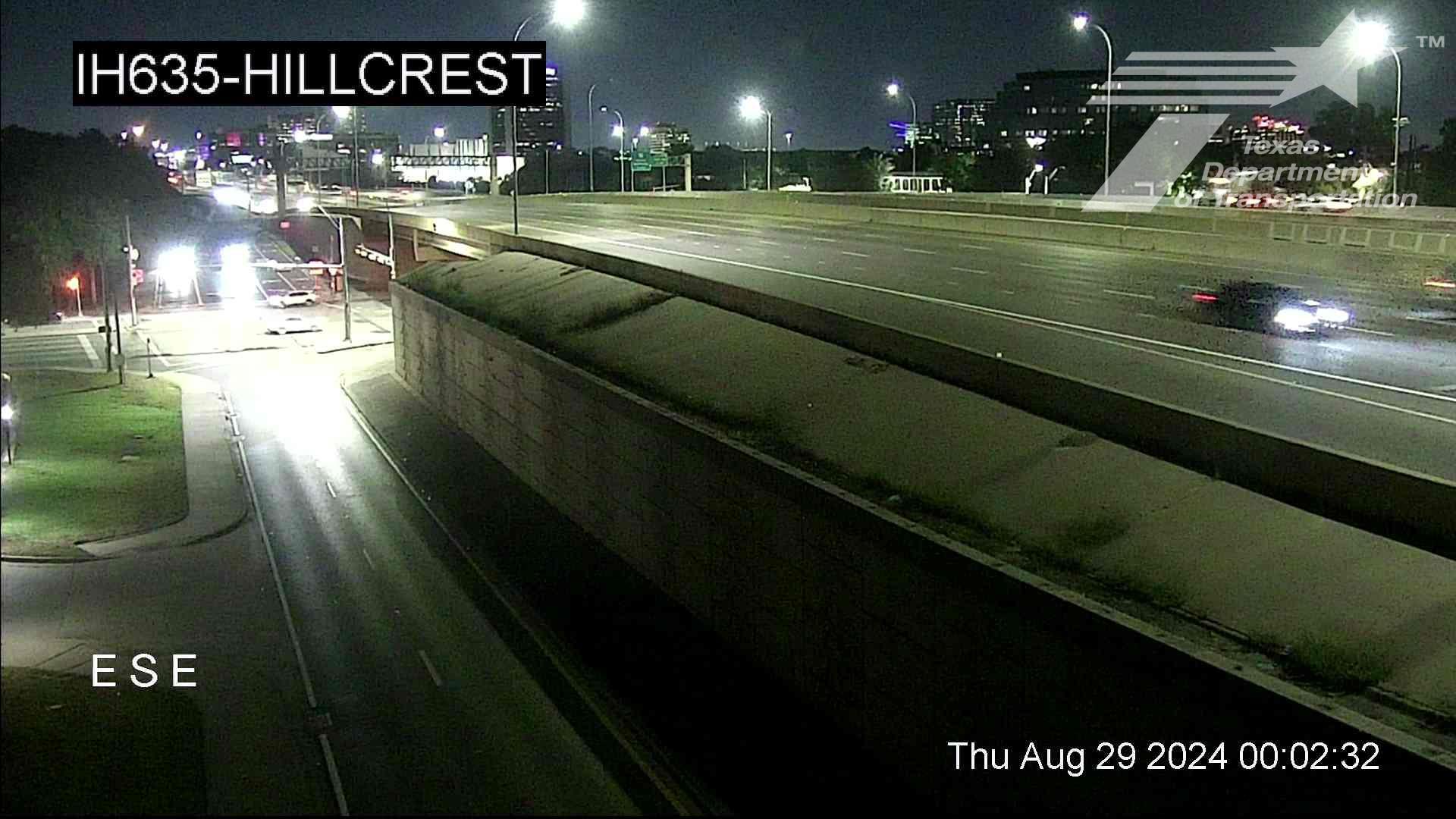 Traffic Cam Dallas › East: I-635 @ Hillcrest