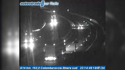 Preview delle webcam di Pesaro: A14 km. 162,0 Colombaraccia itinere sud