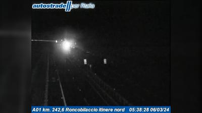 Preview delle webcam di Castiglione dei Pepoli: A01 km. 242,6 Roncobilaccio itinere nord
