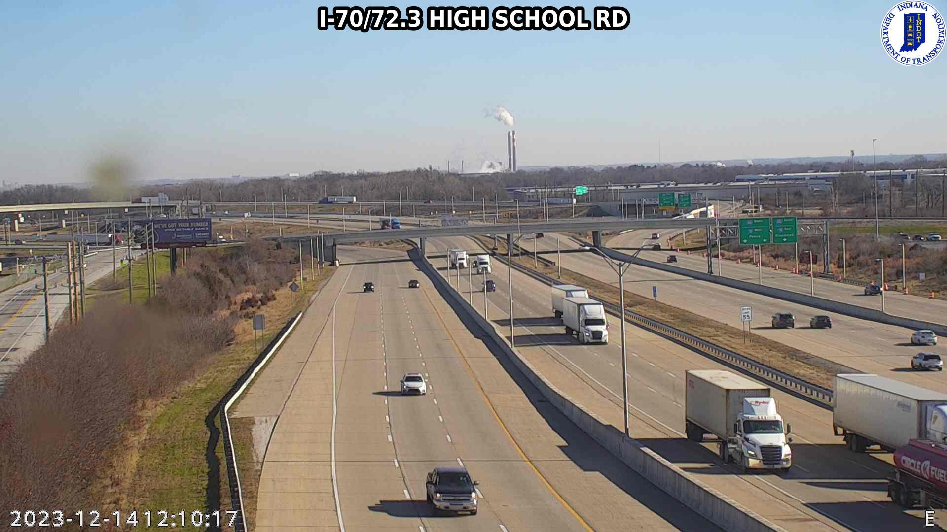 Traffic Cam Indianapolis: I-70: I-70/72.3 HIGH SCHOOL RD