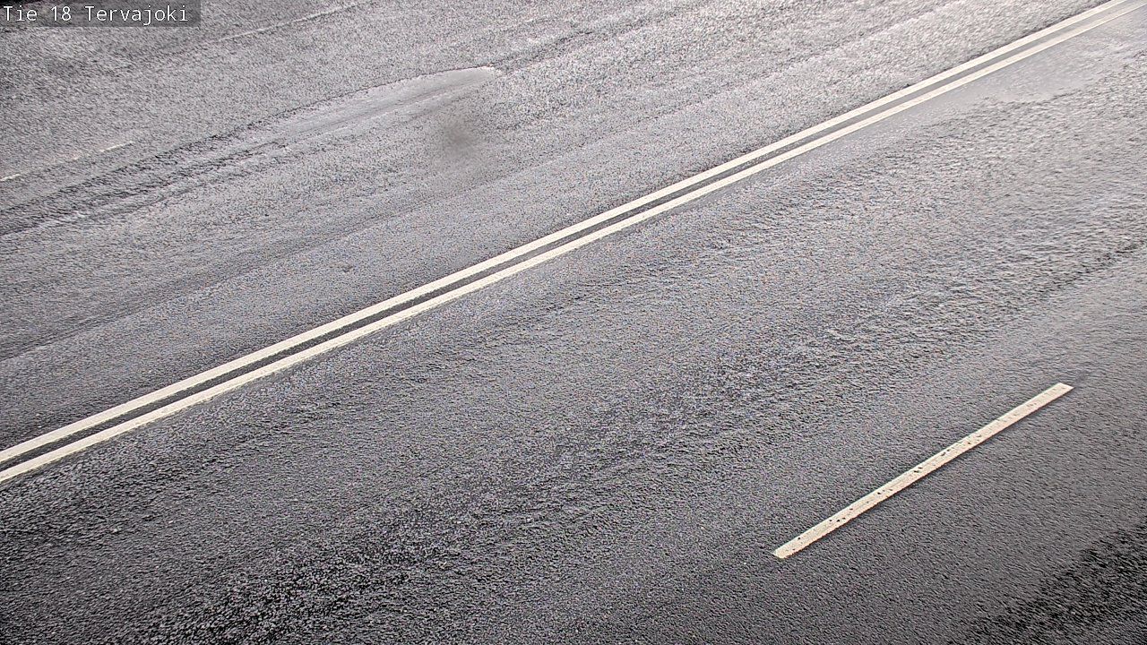 Traffic Cam Vaasa: Tie18 Vahakyrö, Tervajoki - Tienpinta