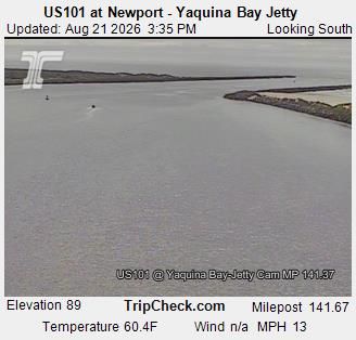 Traffic Cam Newport: US101 at - Yaquina Bay Jetty