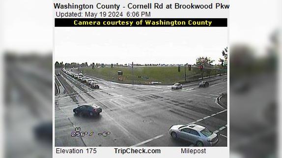 Traffic Cam Hillsboro: Washington County - Cornell Rd at Brookwood Pkwy