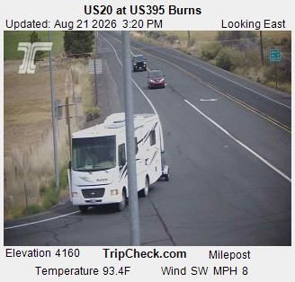 Traffic Cam Burns: US 20 at US 395