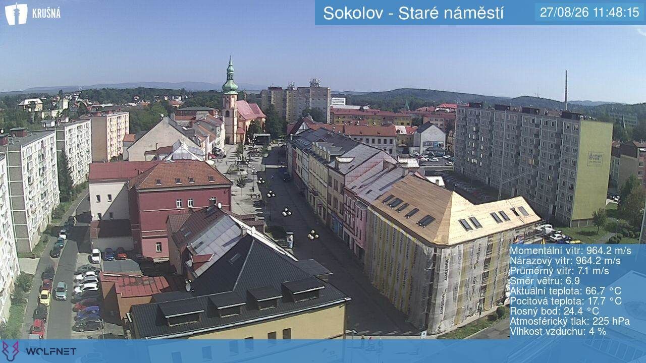 Traffic Cam Sokolov › North-East: Staré náměstí